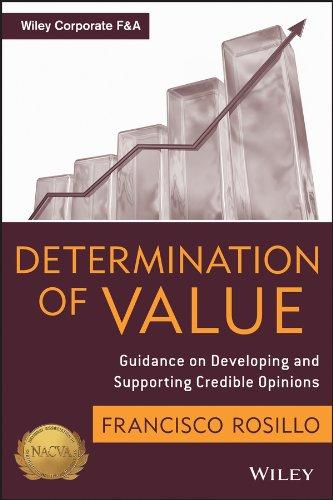 determination of value appraisal guidance on developing and supporting a credible opinion 1st edition frank