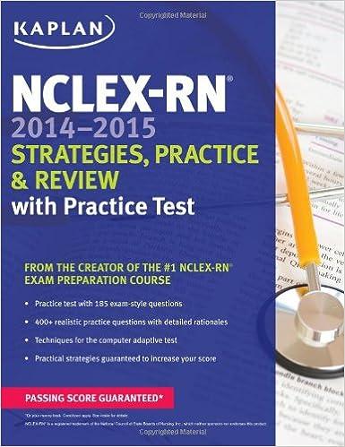 nclex-rn 2014-2015 strategies practice and review with practice test 2015 edition kaplan 1618653792,