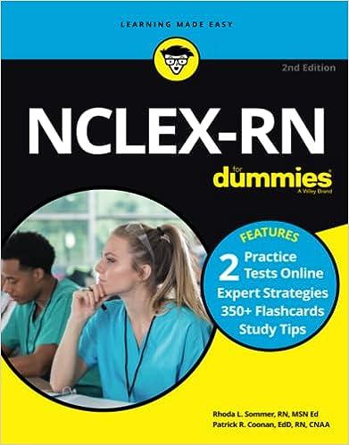 nclex-rn for dummies 2nd edition patrick r. coonan, rhoda l. sommer 1119692822, 978-1119692829