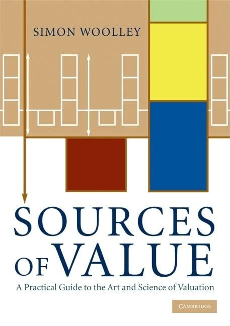 sources of value a practical guide to the art and science of valuation 1st edition simon woolley 0521737311,