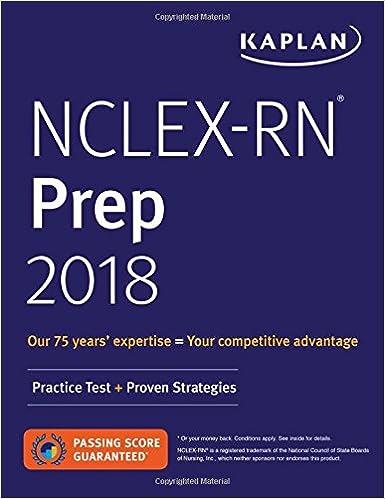 nclex-rn prep 2018 1st edition kaplan nursing 1506233325, 978-1506233321