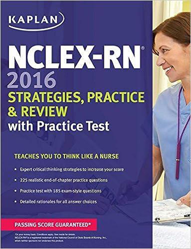 nclex-rn 2016 strategies practice and review with practice test 2016 edition kaplan nursing 1506202209,