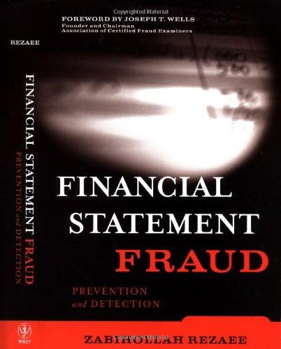 financial statement fraud prevention and detection 1st edition zabihollah rezaee 0471092169, 978-0471092162