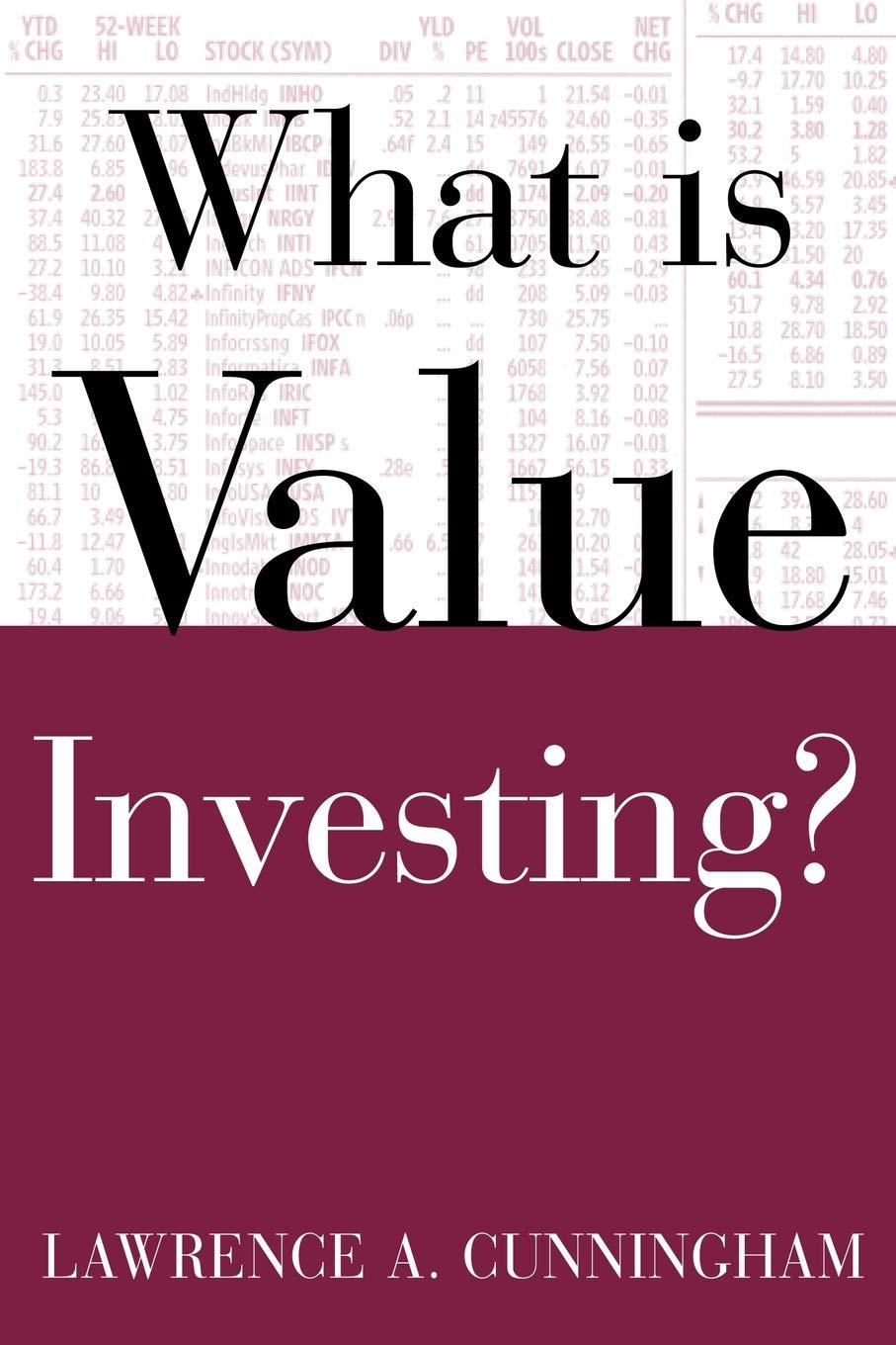 what is value investing 1st edition lawrence a. cunningham 0071429557, 978-0071429559