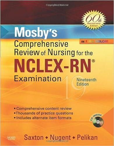 mosbys comprehensive review of nursing for nclex-rn examination 19th edition patricia m. nugent, dolores f.