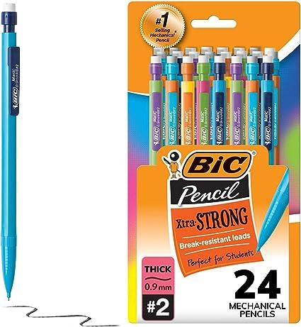 bic xtra-strong thick lead mechanical pencil with colorful barrel 0.9mm  bic b001cd9rrg