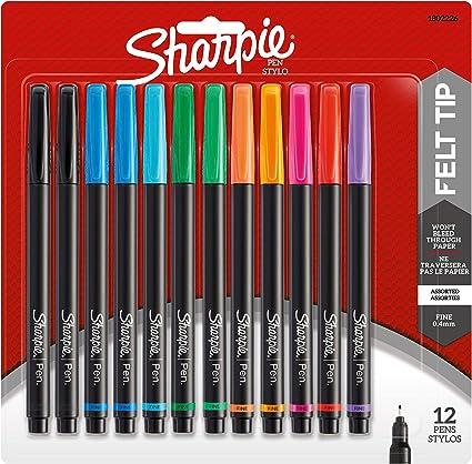 sharpie pens fine point 0.4mm assorted colors  sharpie b005lu2qaq