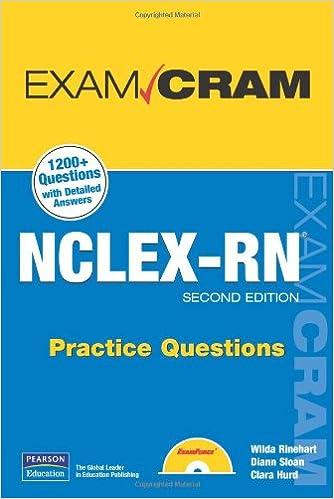 exam cram nclex-rn practice question 2nd edition wilda rinehart, diann sloan, clara hurd 0789737043,