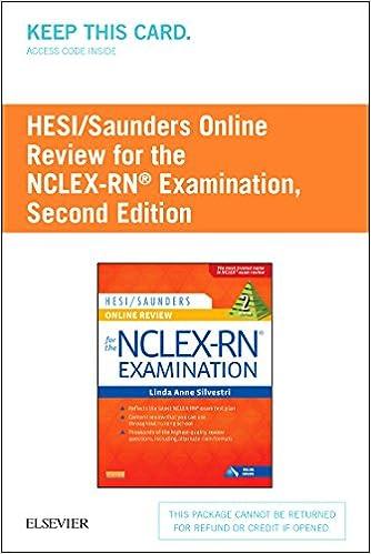 hesi saunders online review for the nclex-rn examination 2nd edition linda anne silvestri phd rn faan