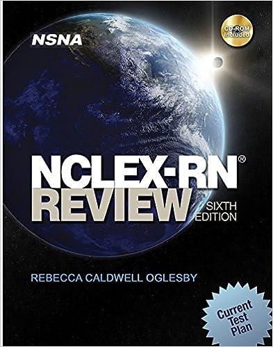 nclex-rn review 6th edition rebecca oglesby 1418053155, 978-1418053154