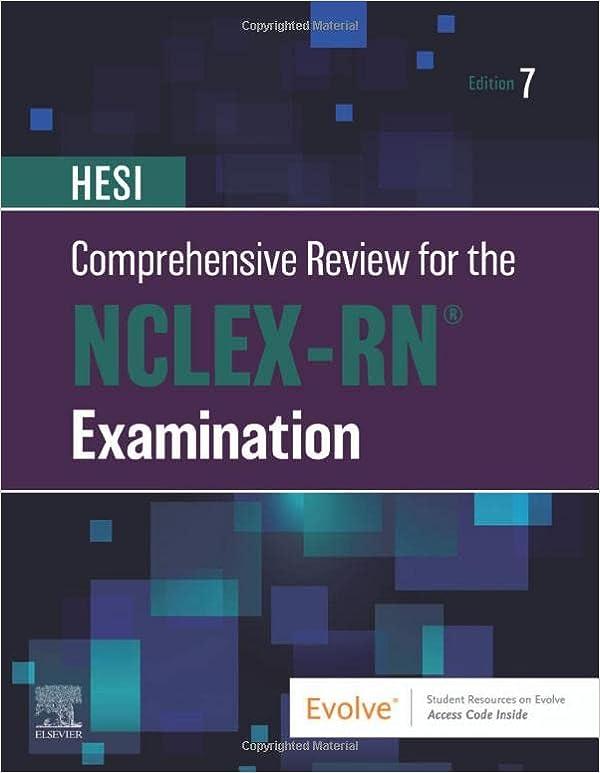 hesi comprehensive review for the nclex-rn examination 7th edition hesi 0323831931, 978-0323831932