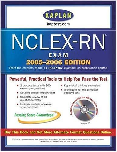 nclex-rn exam 2005-2006 2006 edition kaplan 0743265408, 978-0743265409
