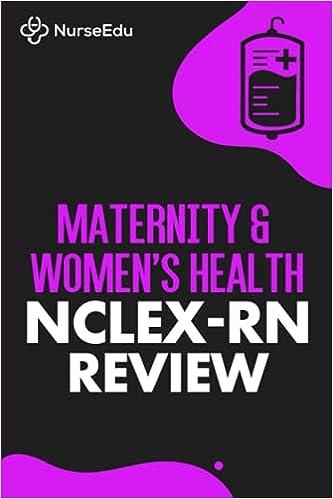 maternity and womens health nclex-rn review 1st edition nurse edu 1952914140, 978-1952914140