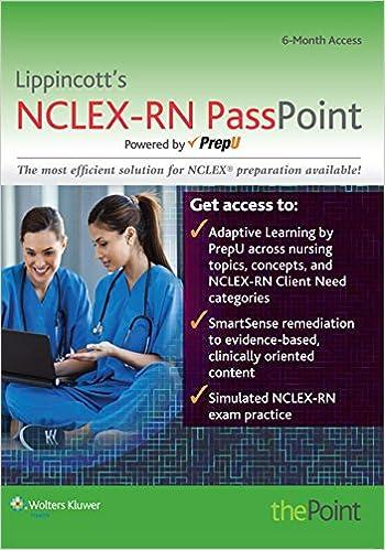 lippincotts nclex-rn pass point 1st edition lippincott williams & wilkins 1469856867, 978-1469856865