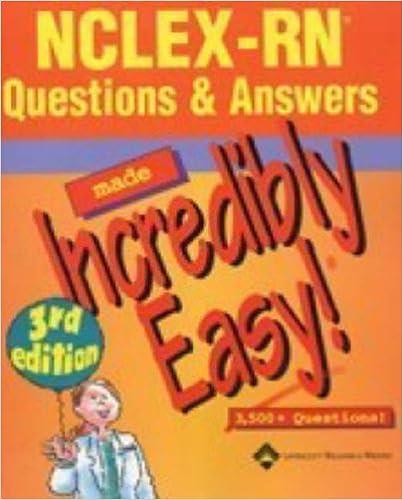 nclex rn questions and answers made incredibly easy 3rd edition diane m. labus 1582554501, 978-1582554501