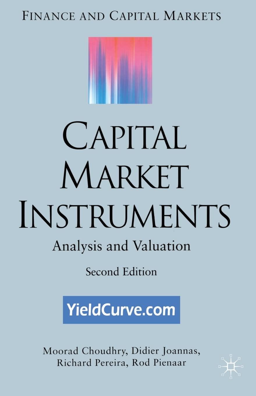 capital market instruments analysis and valuation finance and capital market 2nd edition m. choudhry, d.