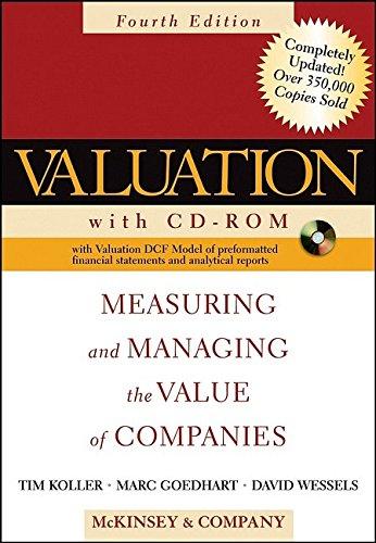 valuation measuring and managing the value of companies 4th edition mckinsey & company, tim koller, marc