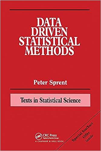 data driven statistical methods 1st edition peter sprent , chris chatfield, jim zidek 041279540x,