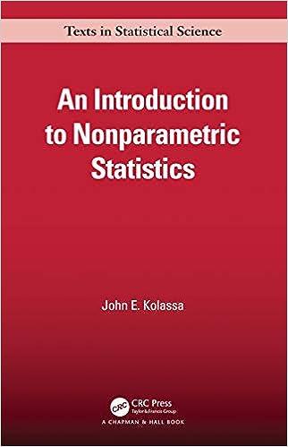 an introduction to nonparametric statistics 1st edition john e. kolassa 0367194848, 978-0367194840
