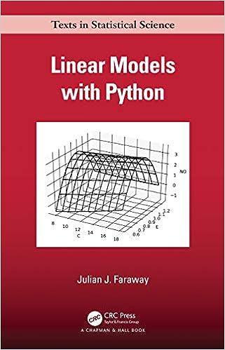 linear models with python 1st edition julian j. faraway 1138483958, 978-1138483958
