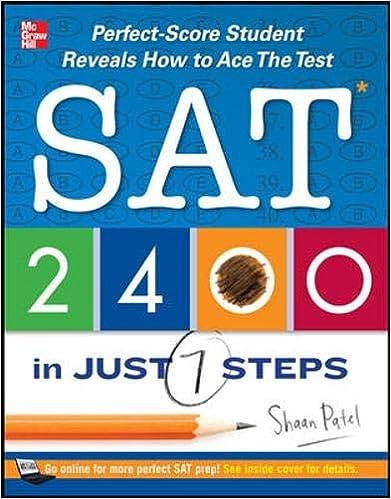 sat 2400 in just 7 steps 1st edition shaan patel 0071780998, 978-0071780995