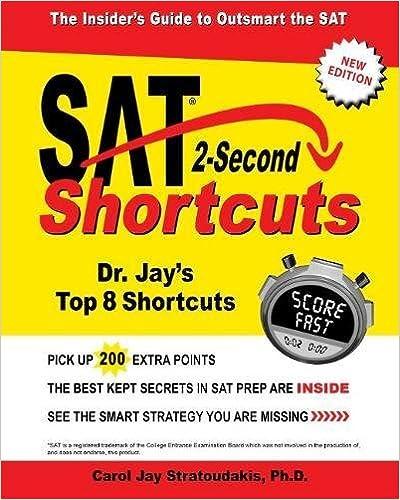 sat 2 second shortcuts 1st edition carol jay stratoudakis 1944068457, 978-1944068455