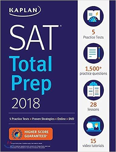 sat total prep 2018 2018 edition kaplan test prep 1506221343, 978-1506221342