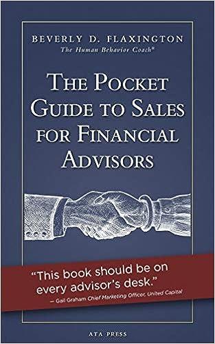 the pocket guide to sales for financial advisors 1st edition beverly d. flaxington 0983762082, 978-0983762089