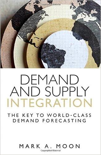 demand and supply integration the key to the world class demand forcasting 1st edition mark moon 0133088014,