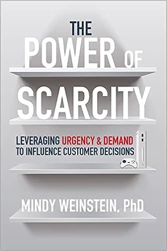 the power of scarcity leveraging urgency and demand to influence customer decisions 1st edition mindy