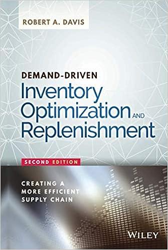 demand driven inventory optimization and replenishment 2nd edition robert a. davis 1119174023, 978-1119174028