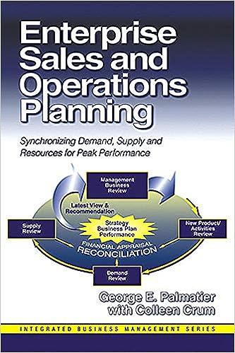 enterprise sales and operations planning 1st edition george palmatier, colleen crum 1932159002, 978-1932159004