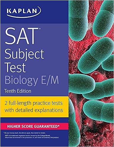 sat subject test biology e/m 10th edition kaplan test prep 150620919x, 978-1506209197
