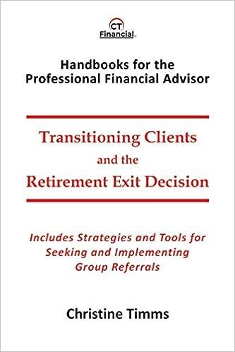 transitioning clients and the retirement exit decision includes strategies and tools for seeking and