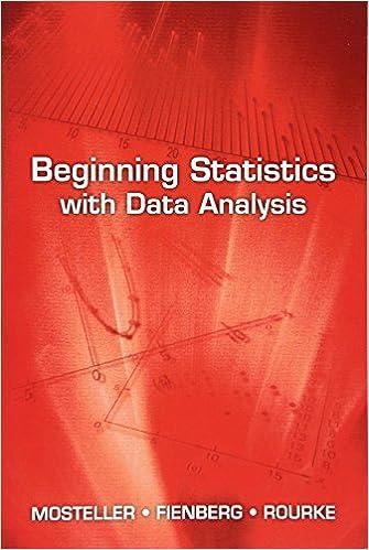beginning statistics with data analysis 1st edition frederick mosteller, stephen e. fienberg, robert e.k.
