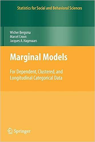 marginal models for dependent clustered and longitudinal categorical data statistics for social and