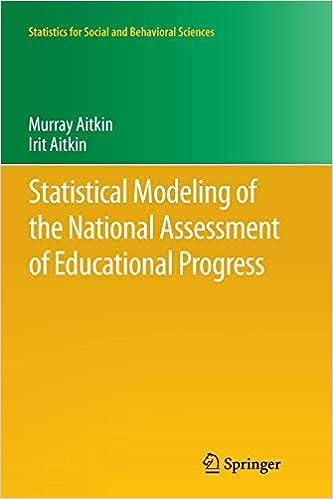 statistical modeling of the national assessment of educational progress statistics for social and behavioral