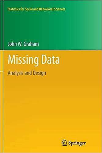 missing data analysis and design statistics for social and behavioral sciences 1st edition john w. graham