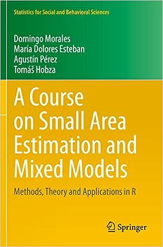 a course on small area estimation and mixed models  methods theory and applications in r statistics for