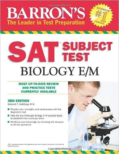 barrons sat subject test biology e/m most up to date review and practical test currently available 3rd