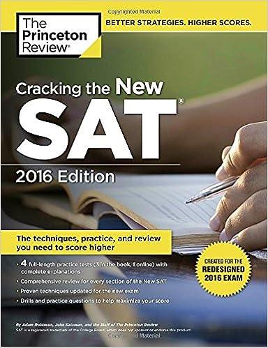 cracking the new sat 2016 2016 edition princeton review 0804126003, 978-0804126007