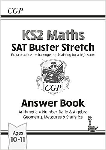 ks2 maths sat buster stretch answer book 1st edition cgp books 1782948597, 978-1782948599