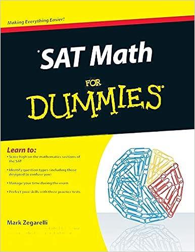 sat math for dummies 1st edition mark zegarelli 0470620854, 978-0470620854