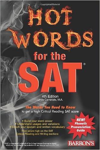 hot words for the sat 4th edition linda carnevale 0764144790, 978-0764144790