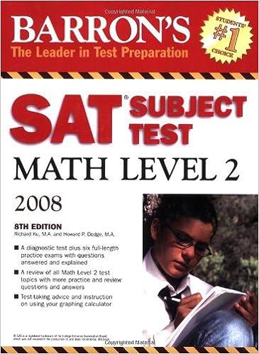 barrons sat subject test math level 2 - 2008 8th edition richard ku, howard p. dodge 0764136925,