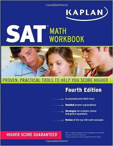 sat math workbook 4th edition kaplan 1419549979, 978-1419549977