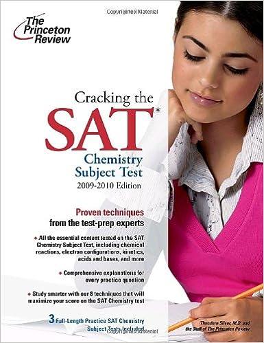 cracking the sat chemistry subject test 2009-2010 2010 edition princeton review 0375429069, 978-0375429064
