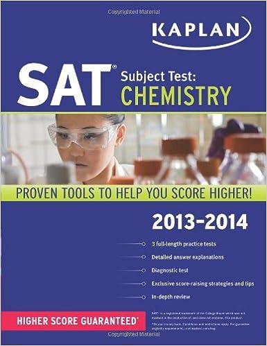sat subject test chemistry proven tools to help you score higher 2013-2014 2014 edition kaplan 1609785991,