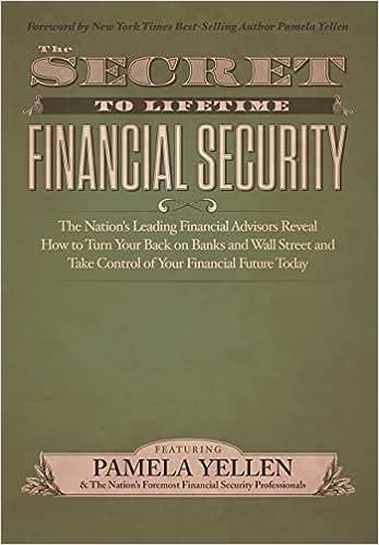 the secret to lifetime financial security 1st edition pamela yellen, the nation's leading financial advisors