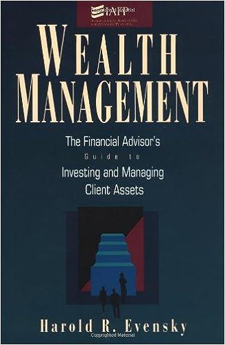 wealth management the financial advisors guide to investing and managing client assets 1st edition harold